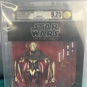 🔥 Star Wars Black Series 6" General Grievous AFA 9.25 U Uncirculated RARE 2019